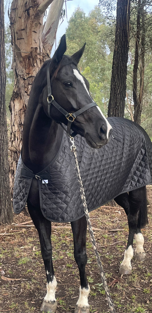 Quilted Satin Under Rug